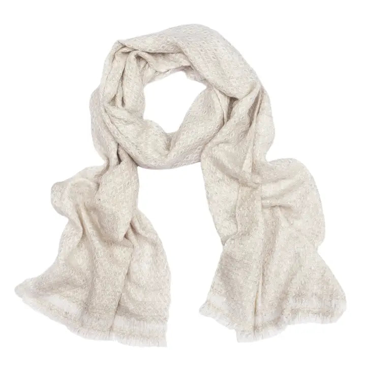 Small Pattern Wool Scarf