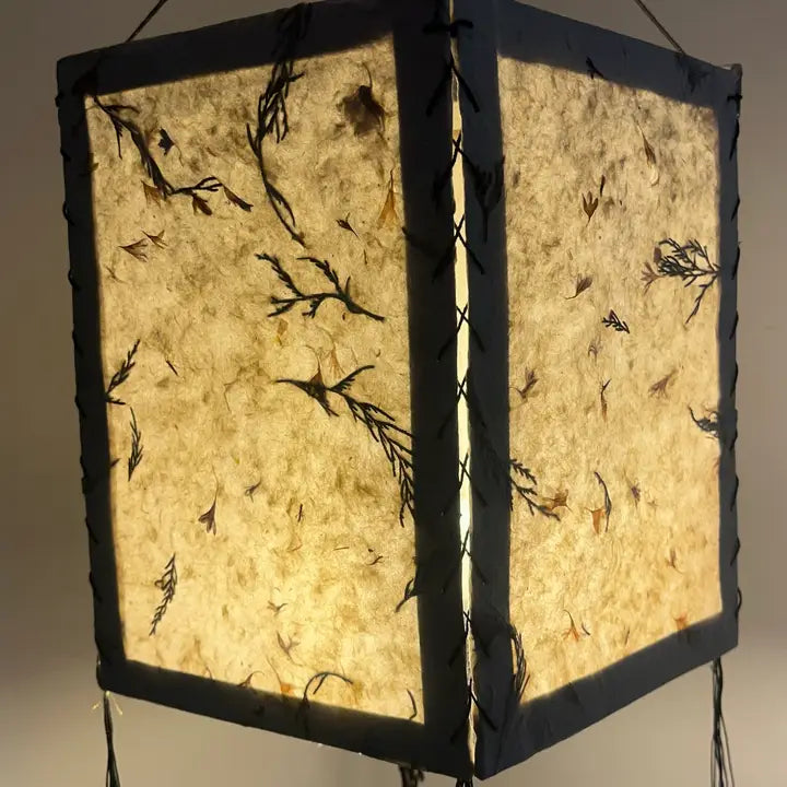 Square Lokta Paper Lantern