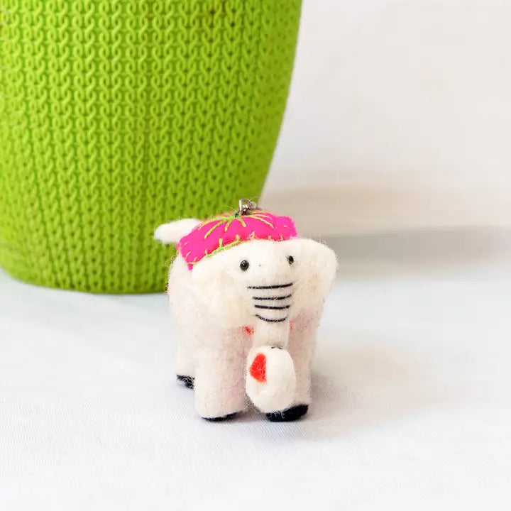 Felt Animals Mix Key rings (Set of 12)