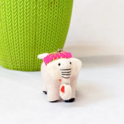 Felt Animals Mix Key rings (Set of 12)