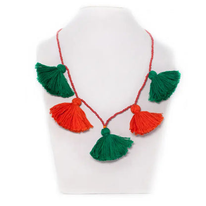 Beads & Tassel Necklace