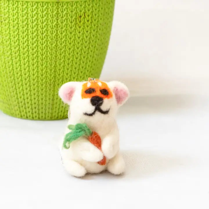 Felt Animals Mix Key rings (Set of 12)