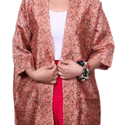 Short Sleeves Upcycled Kimono