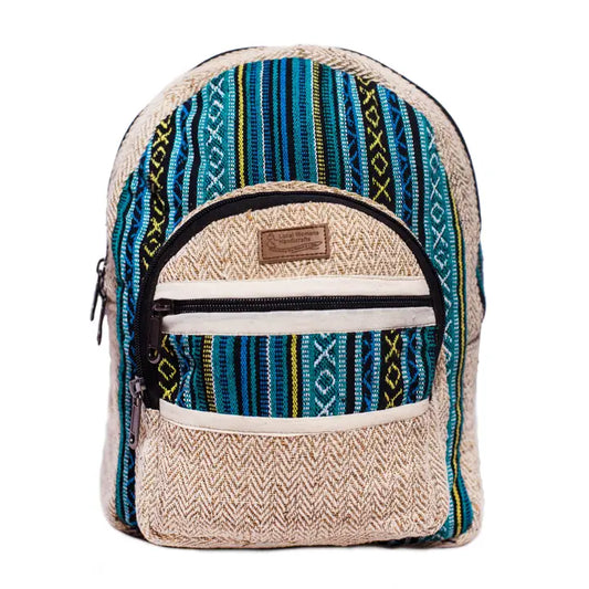 Handloomed Cotton Hemp Backpack