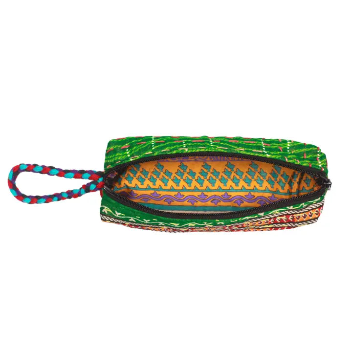 Kantha Sari Pencil Case