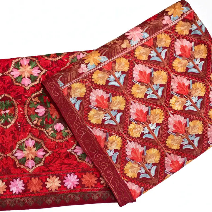 Handwoven Embroidery Shawl