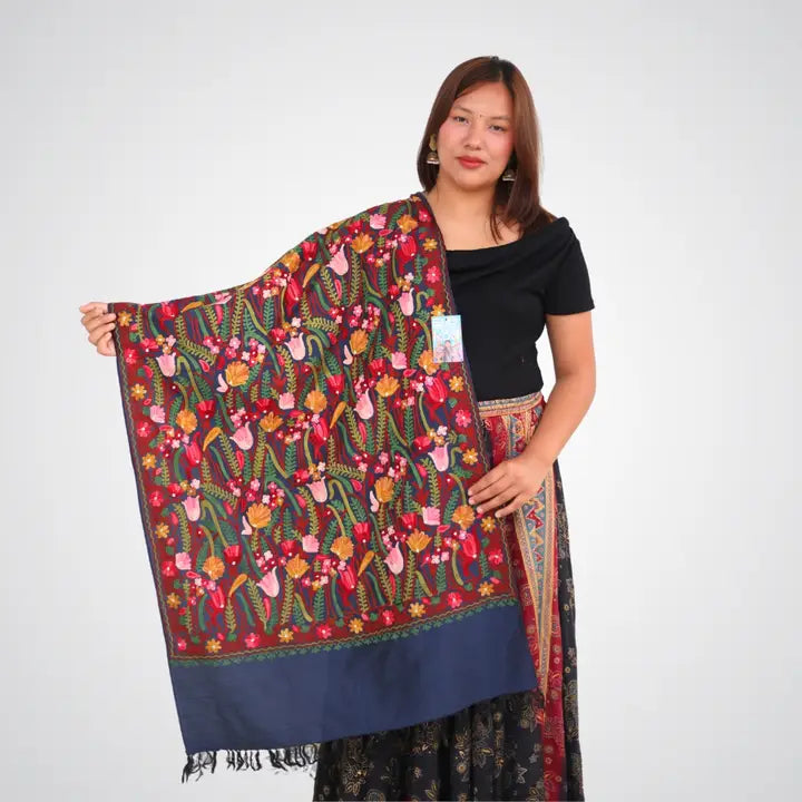 Handmade Embroidered Shawl