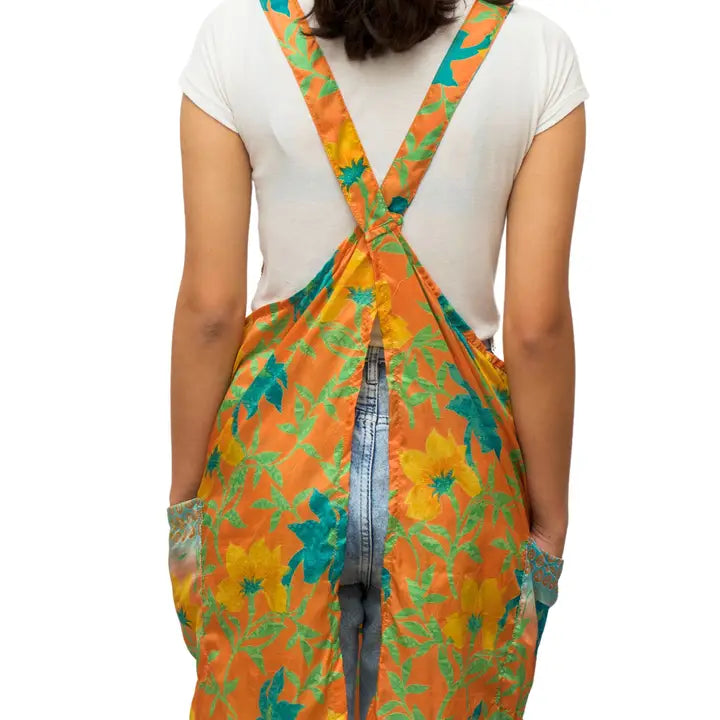 Upcycled Silk Apron