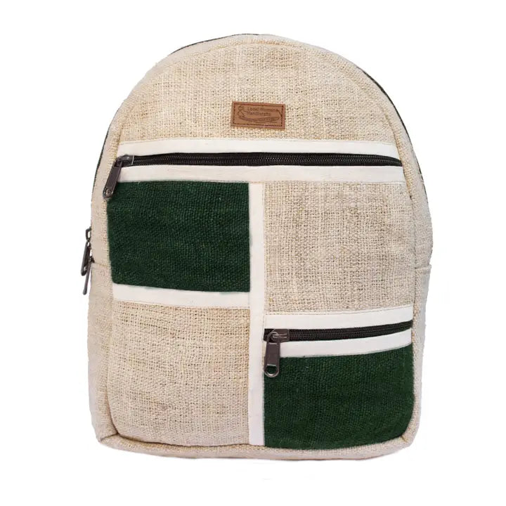 Square Hemp Backpack