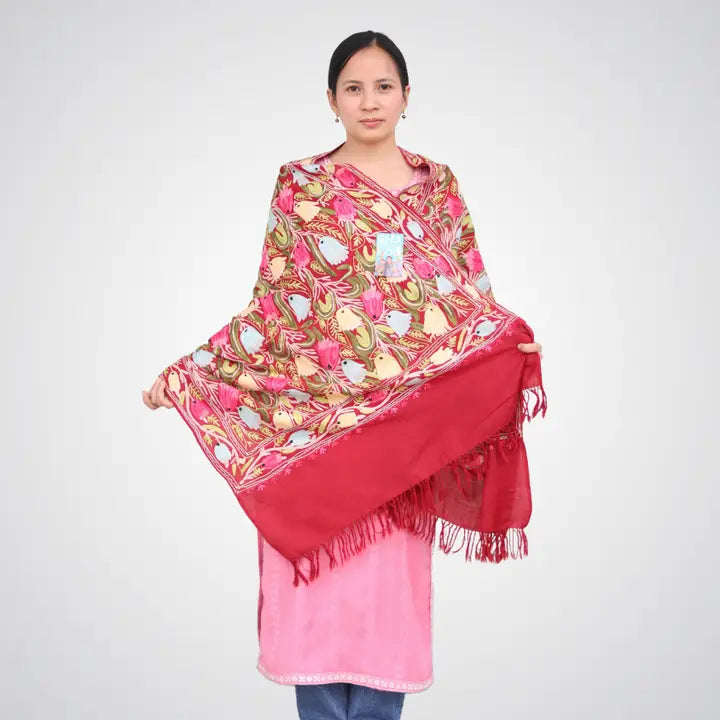 Handmade Embroidered Shawl