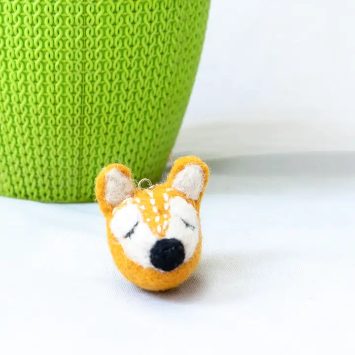 Felt Animals Mix Key rings (Set of 12)