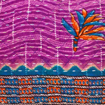 Kantha Sari Tote Bag