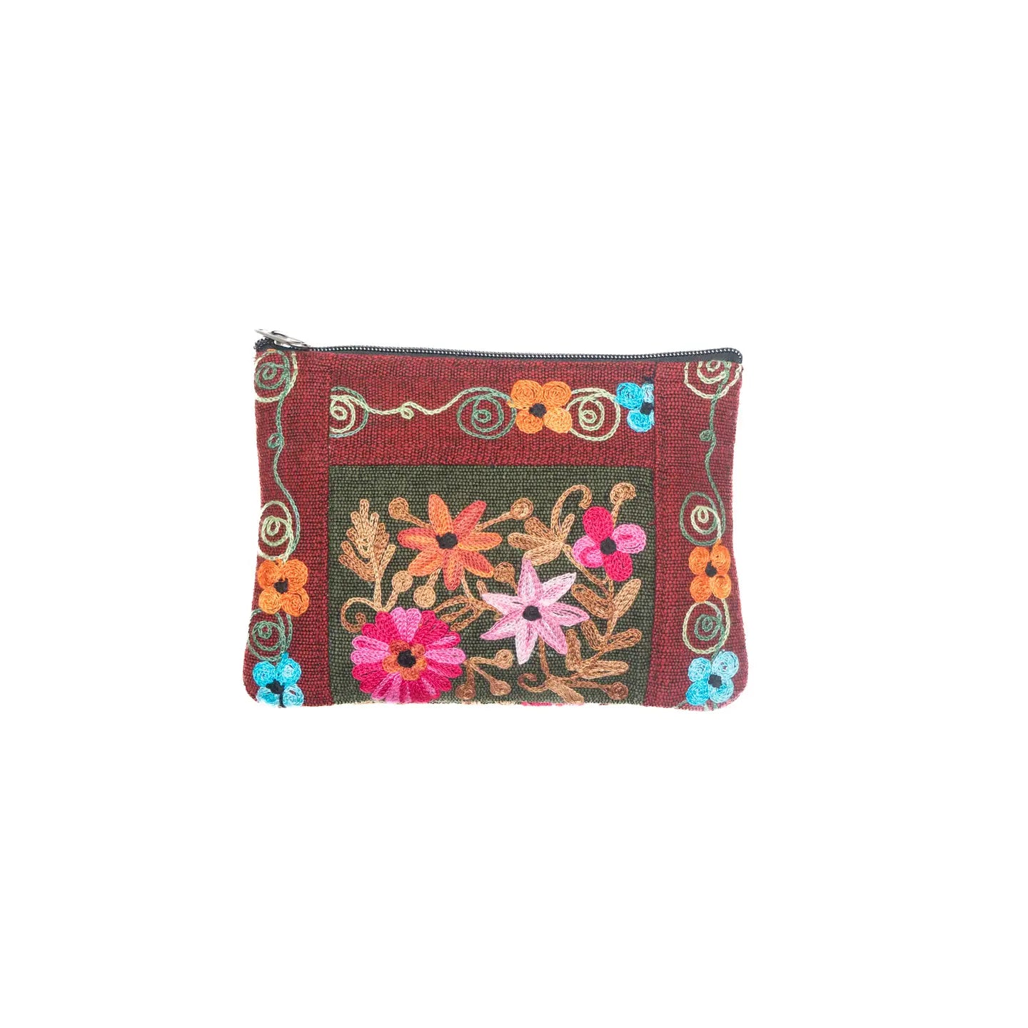 Embroidery Cotton Collage Purse