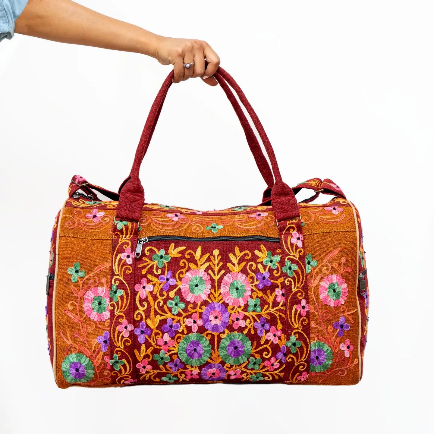 Embroidery Cotton Travel Bag
