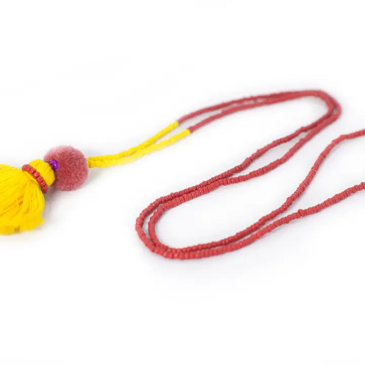 Beads & Tassel Necklace