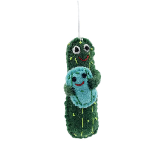 Baby Cucumber Keyring Ornament