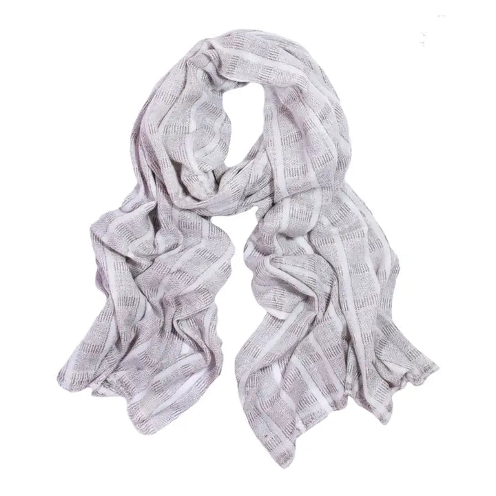 Light Pattern Wool Scarf
