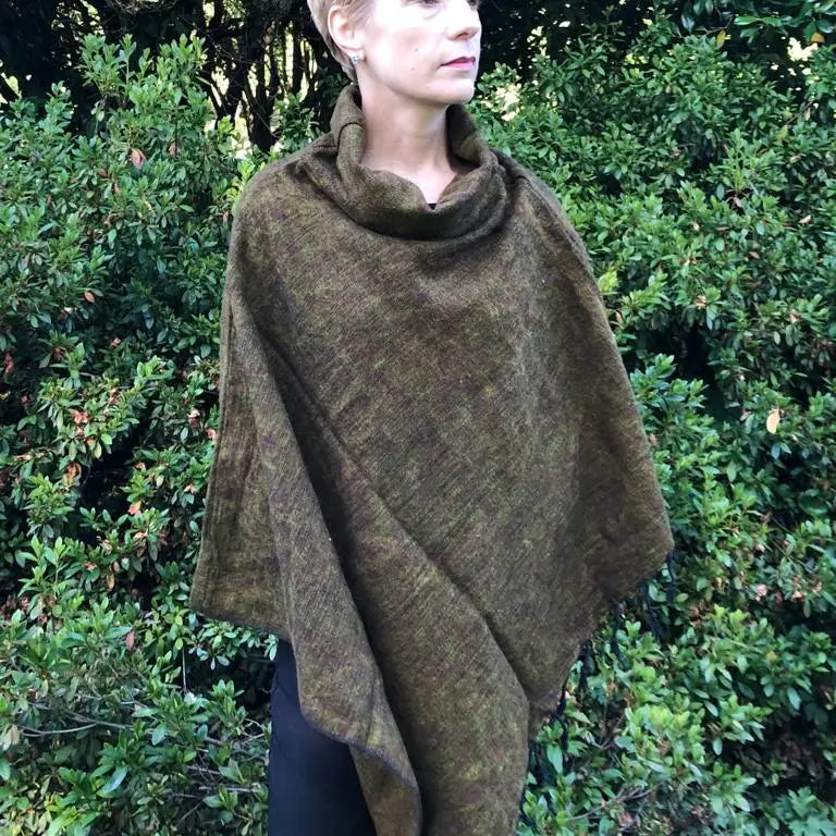 Colorful Wool Poncho