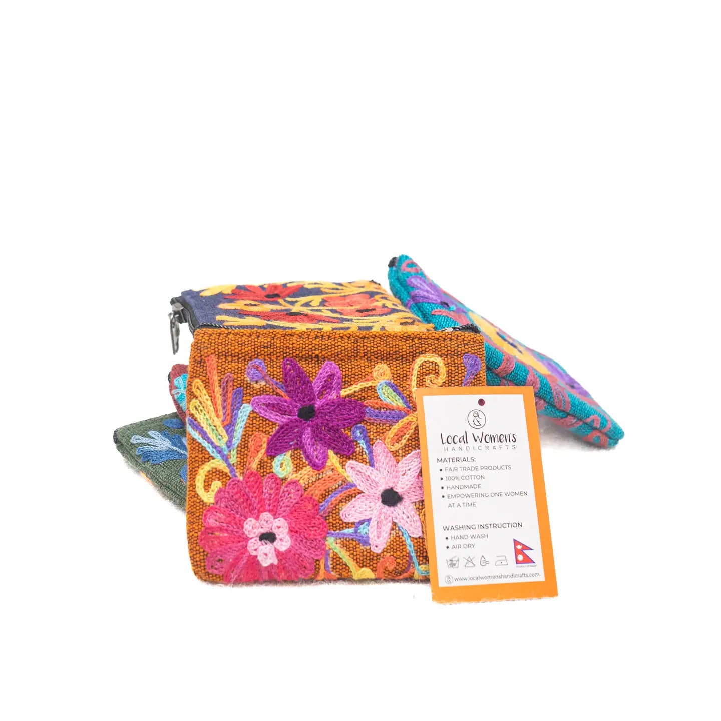 Embroidery Cotton Coin Purse