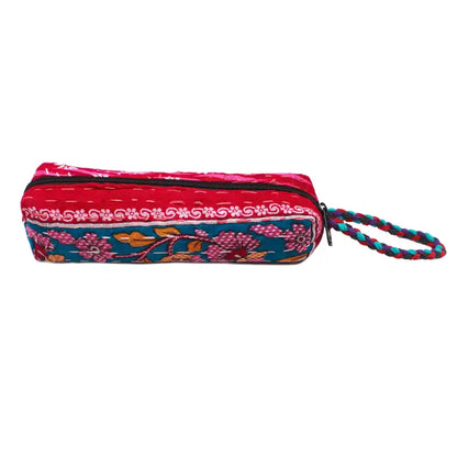 Kantha Sari Pencil Case