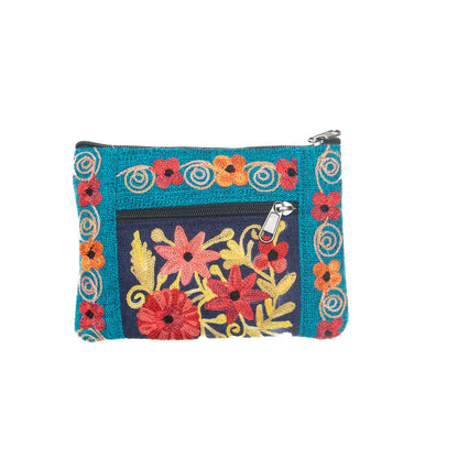 Embroidery Cotton Collage Purse