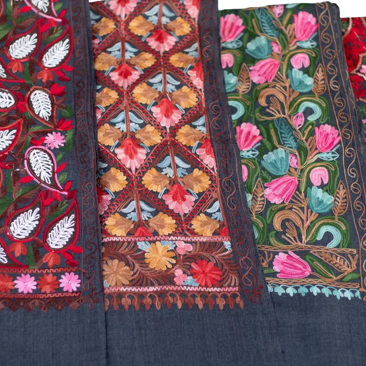 Handwoven Embroidery Shawl