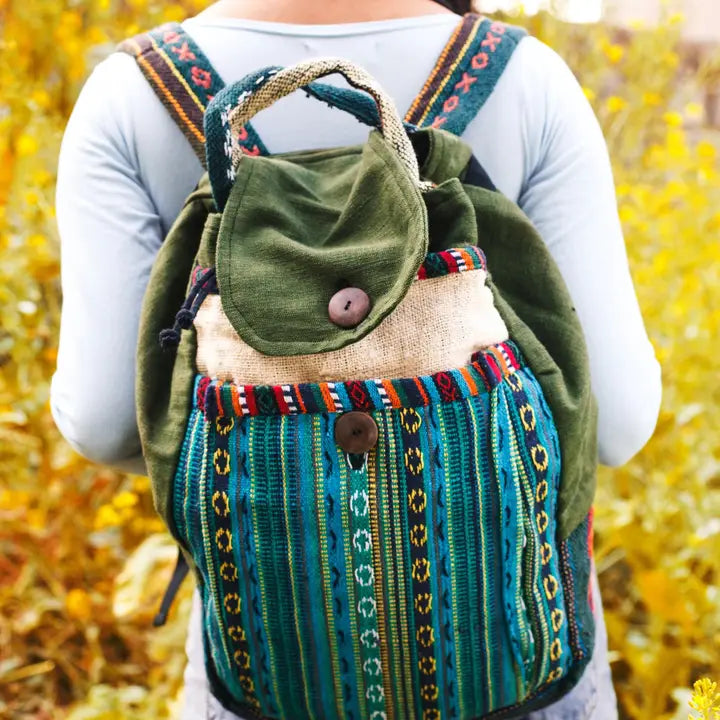 Unique Cotton Hemp Backpack