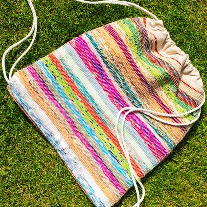 Upcycled Drawstring Bag