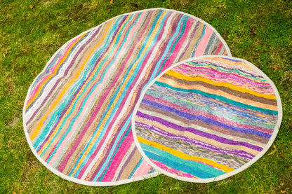 Rainbow Round Throw