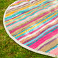 Rainbow Round Throw
