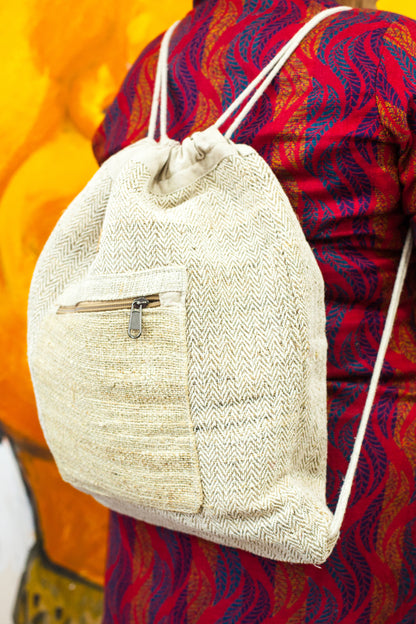 Drawstring Hemp Cotton Bag