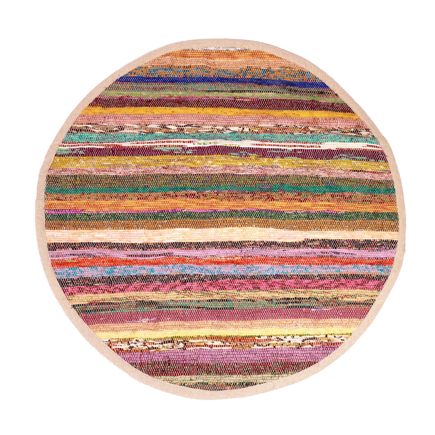 Rainbow Round Throw